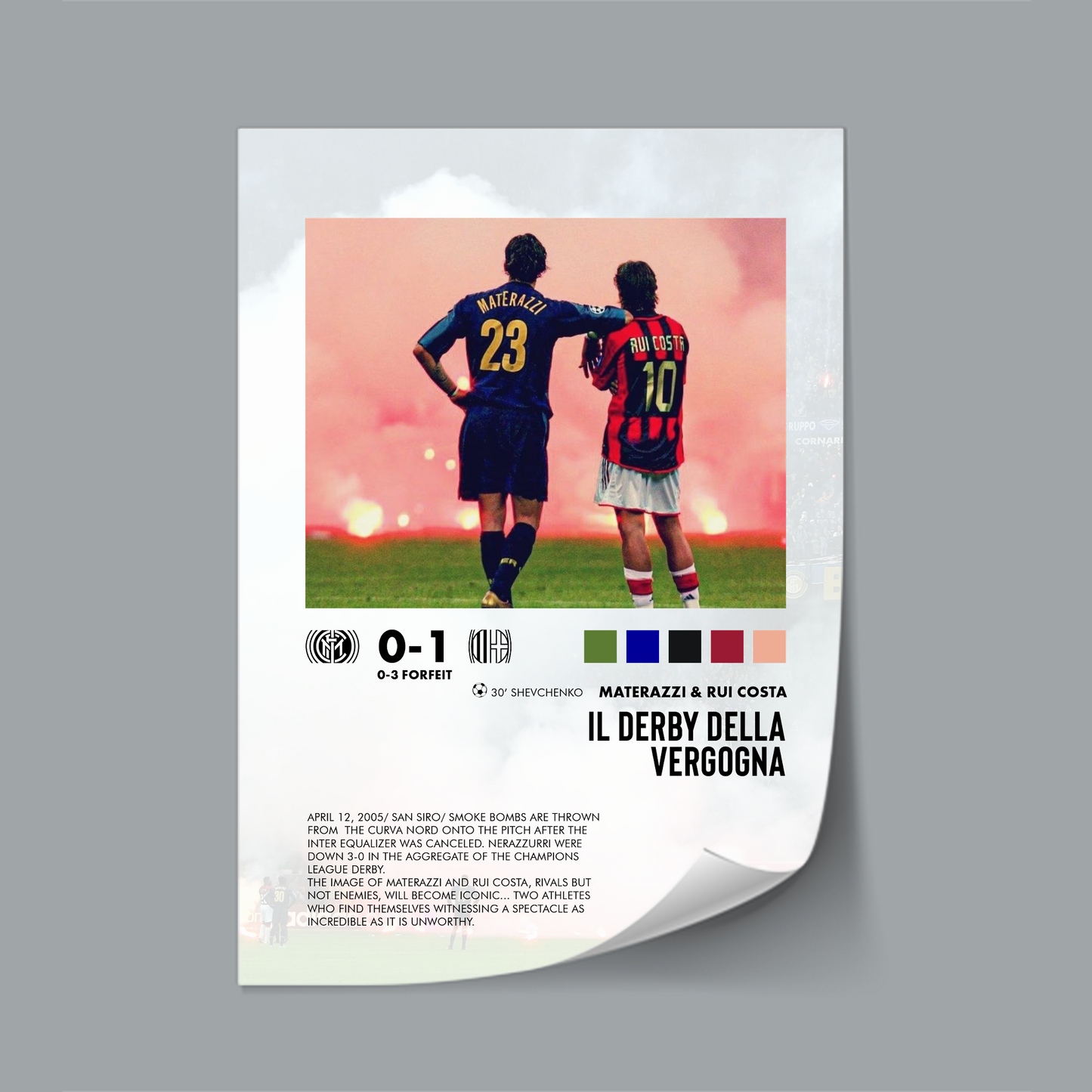 Inter-Milan 0-1 poster