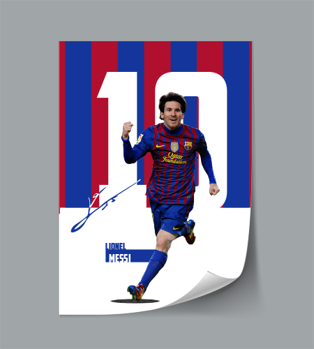 (Player) Lionel Messi poster
