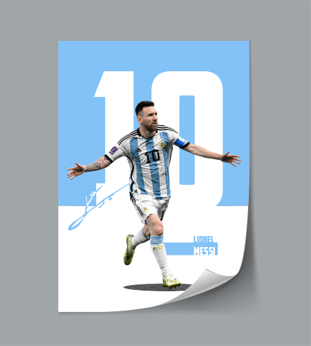 (Player) Lionel Messi poster