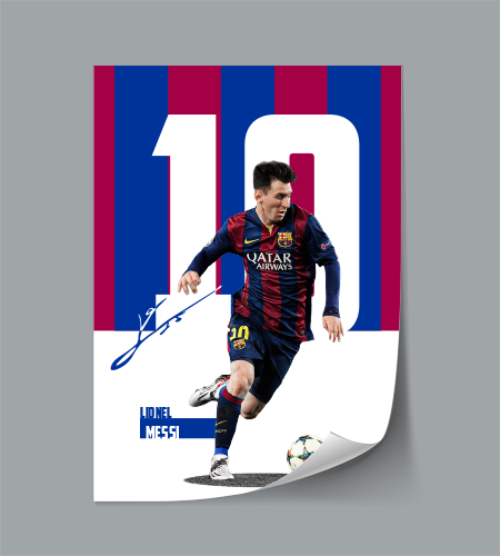 (Player) Lionel Messi poster