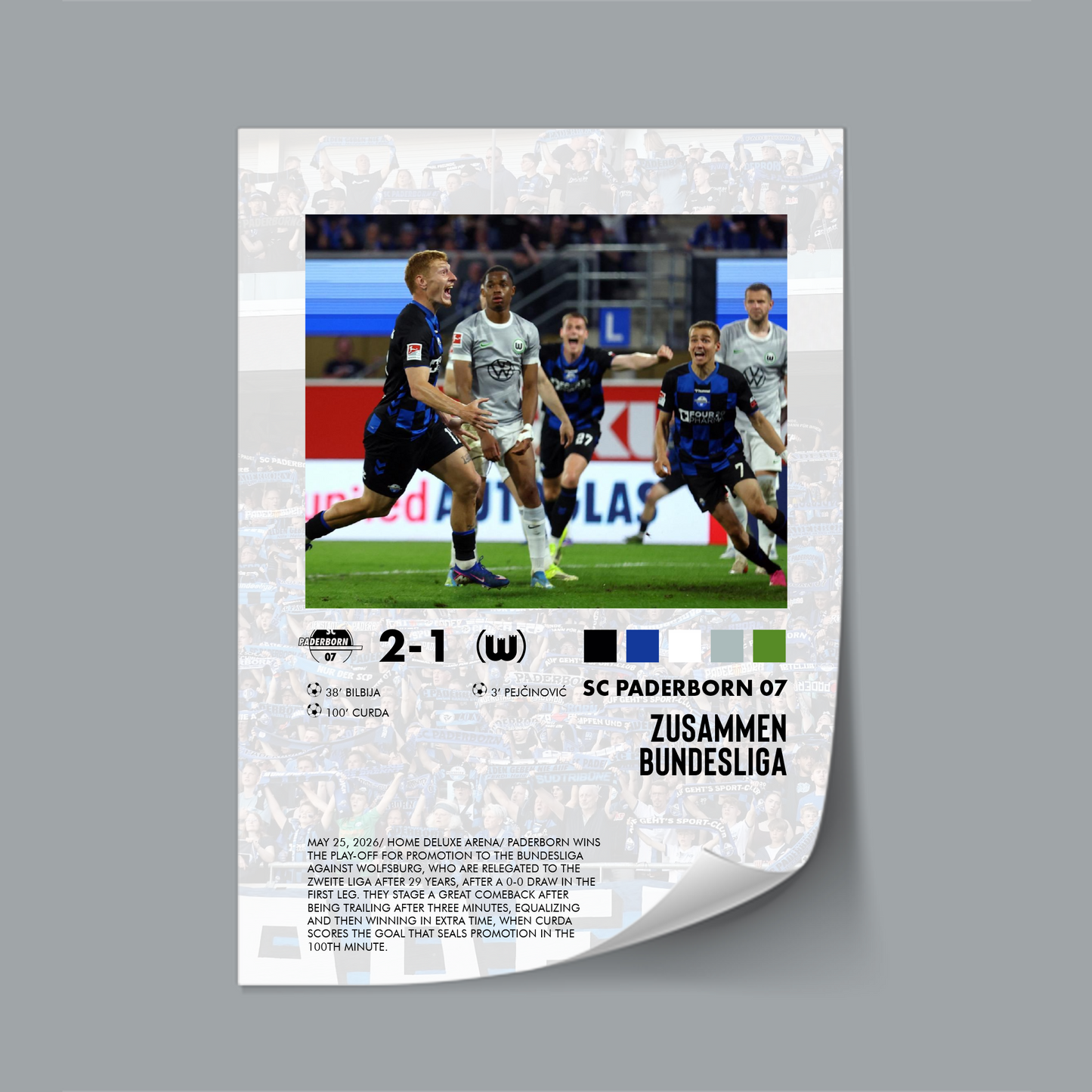 Paderborn-Wolfsburg 2-1 poster