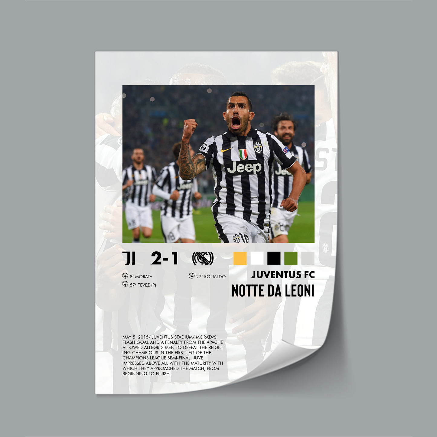 Juventus-Real Madrid 2-1 poster