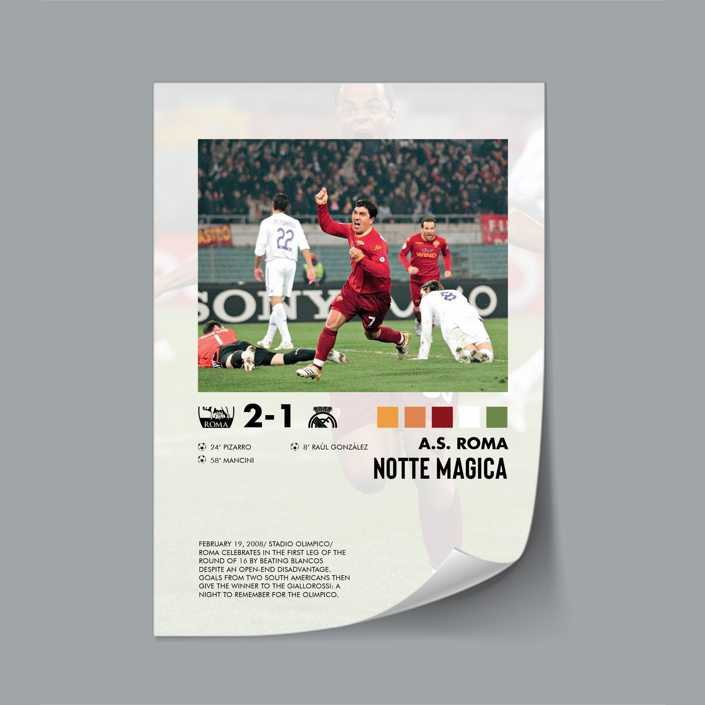 Roma-Real Madrid 2-1 poster