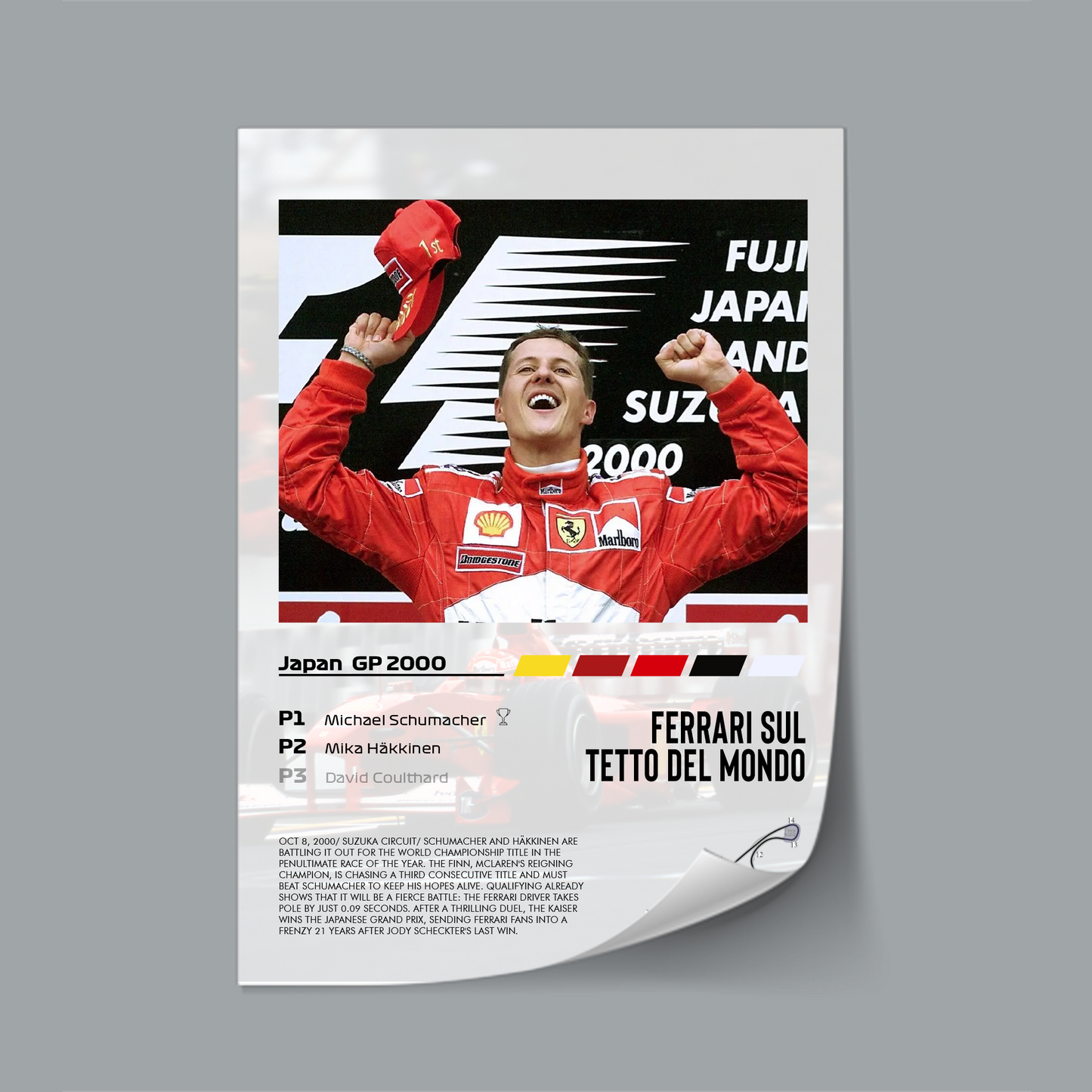 (F1) Japan GP 2000 Michael Schumacher poster