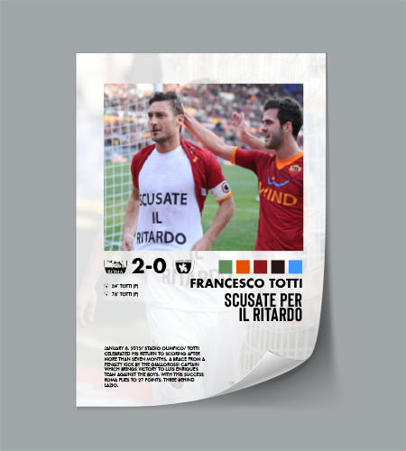 Roma-Chievo Verona 2-0 poster