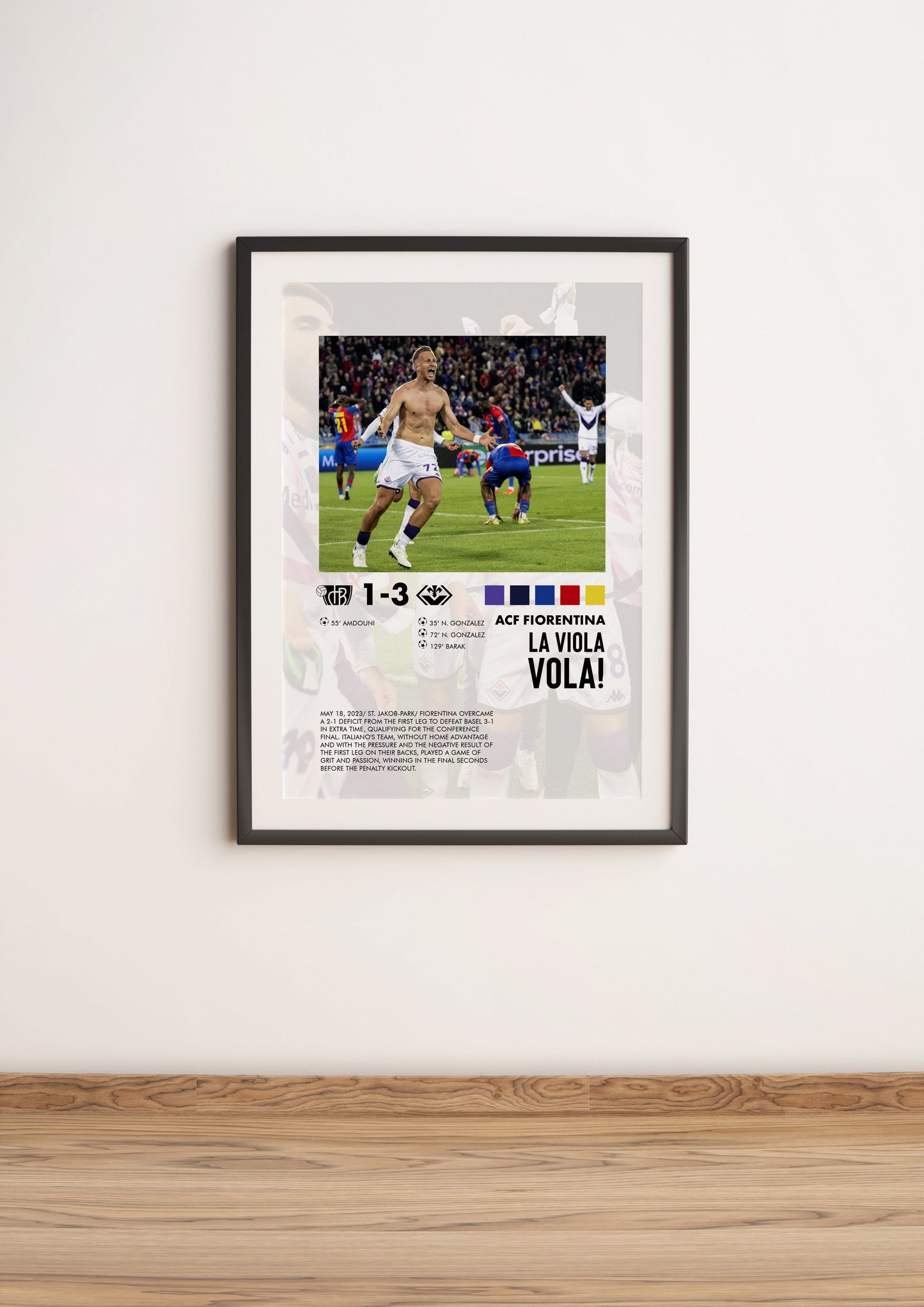 Basilea-Fiorentina 1-3 poster