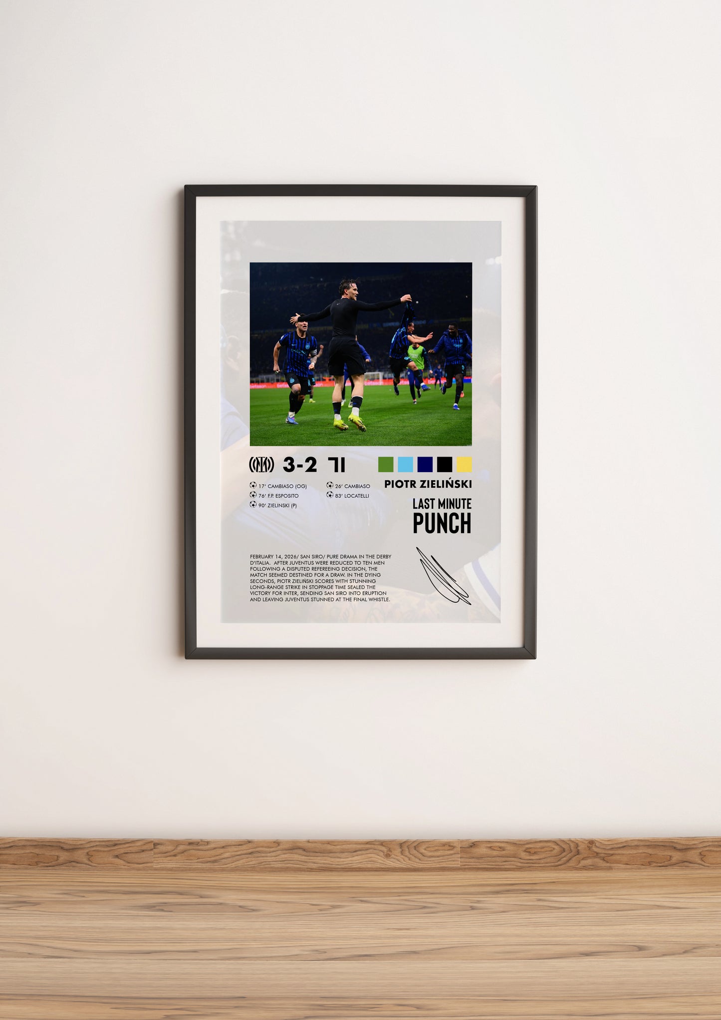 Inter-Juventus 3-2 poster