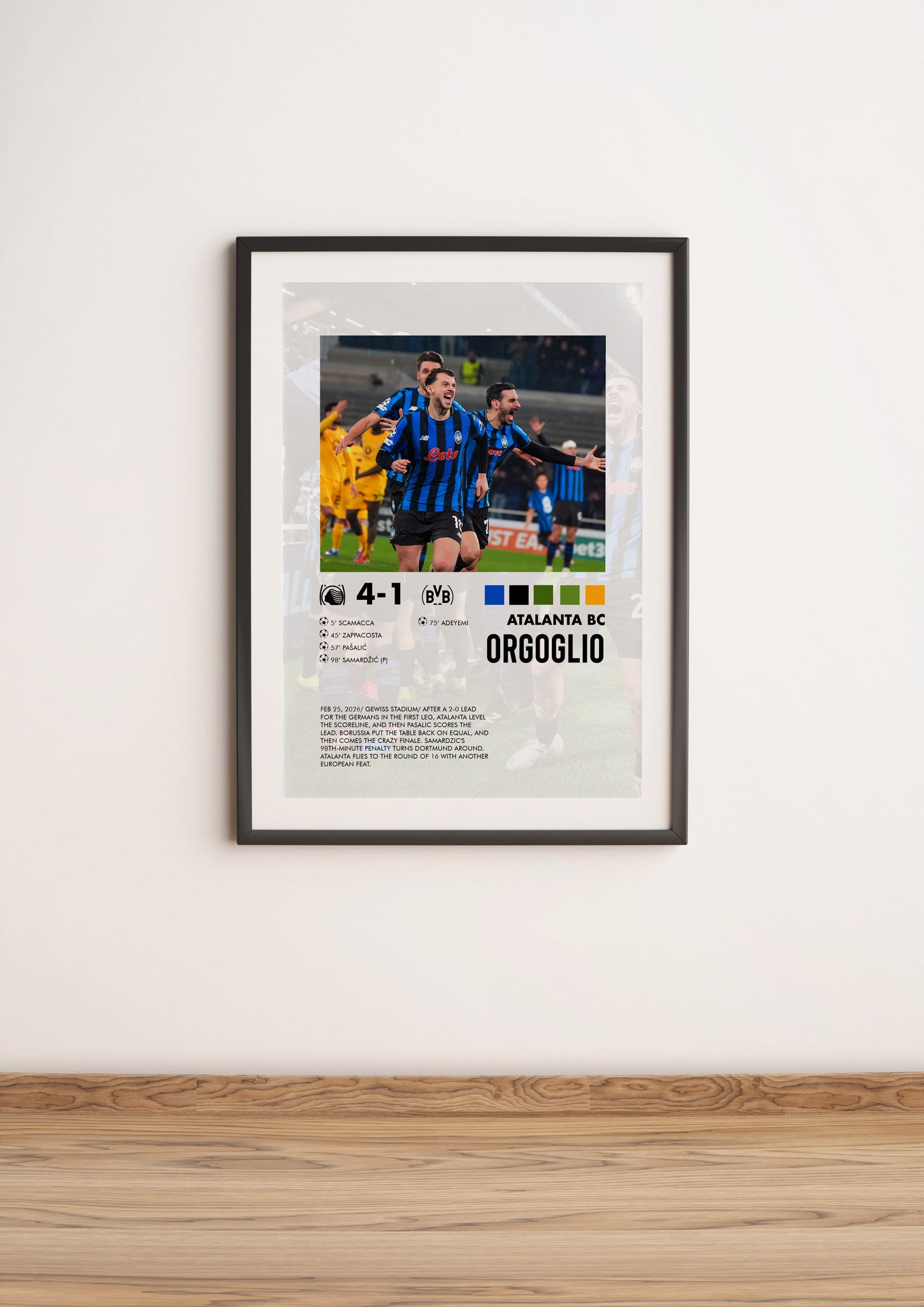 Atalanta-Borussia Dortmund 4-1 poster