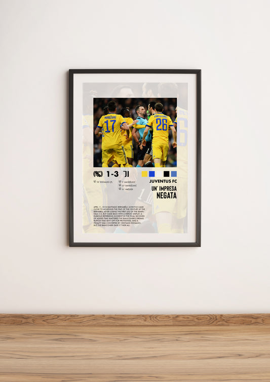 Real Madrid-Juventus 1-3 poster