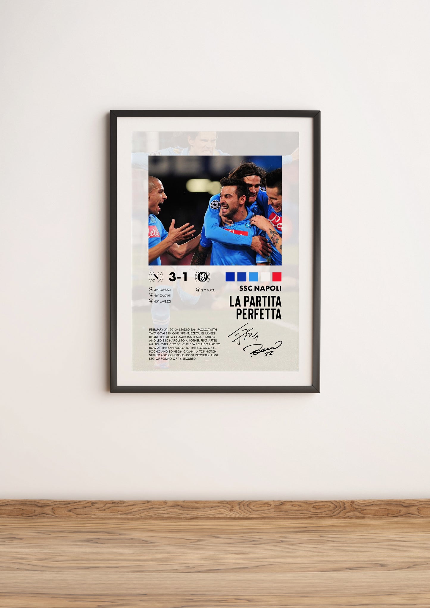 Napoli-Chelsea 3-1 poster