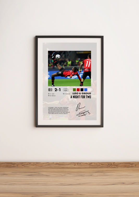 Milan-PSG 2-1 poster