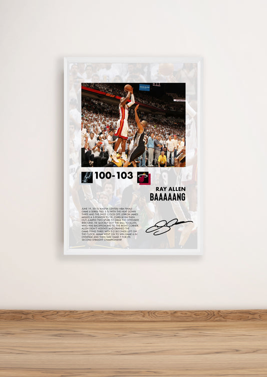 (NBA) Ray Allen Bang Poster