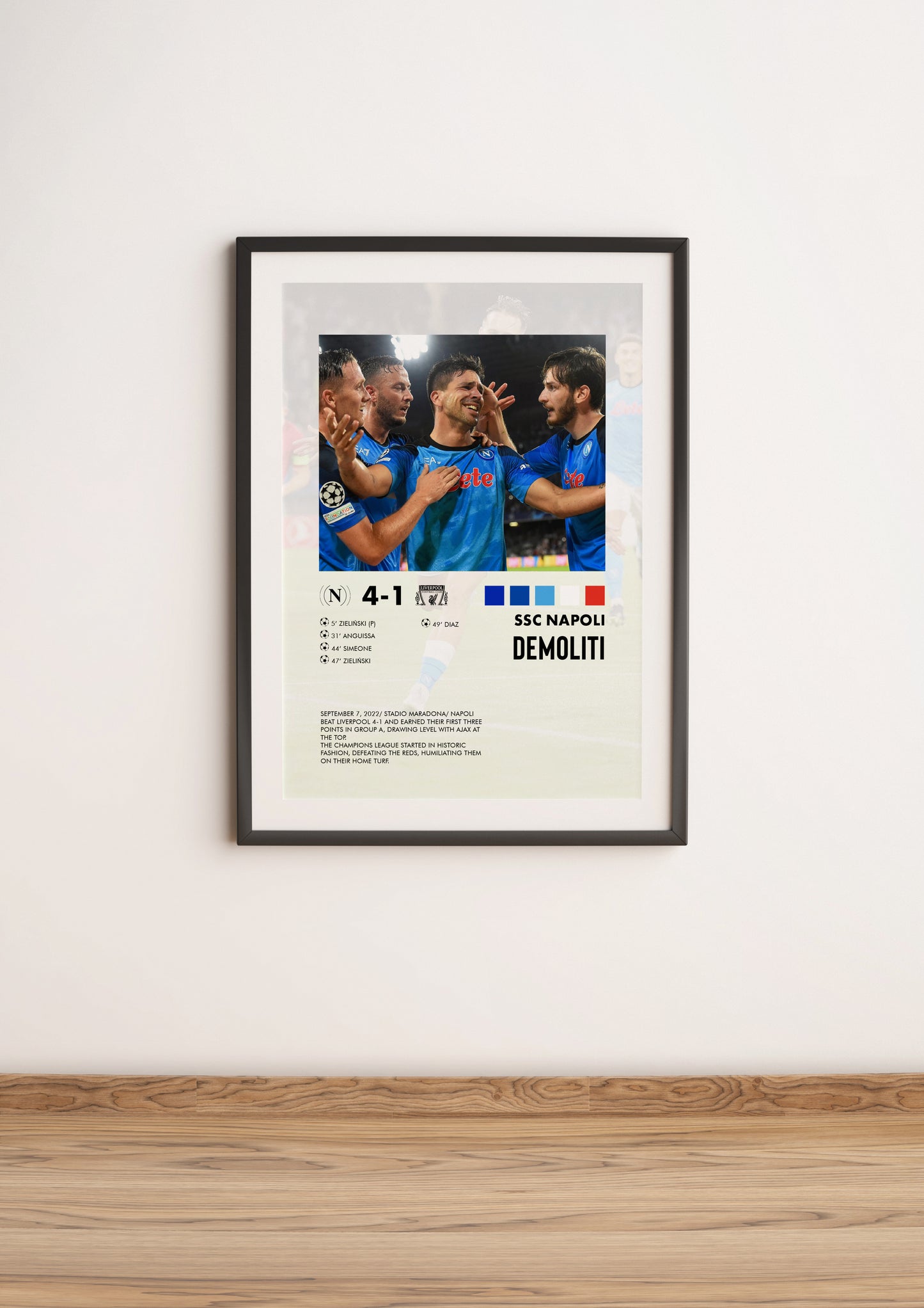 Napoli-Liverpool 4-1 poster