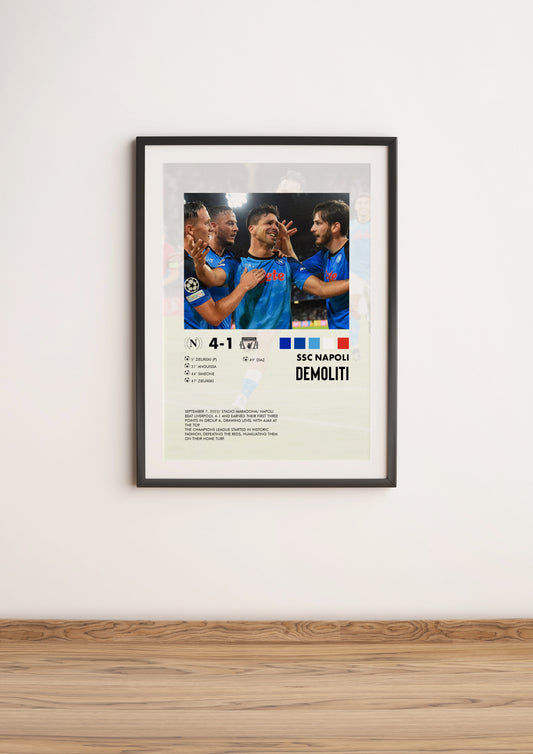 Napoli-Liverpool 4-1 poster
