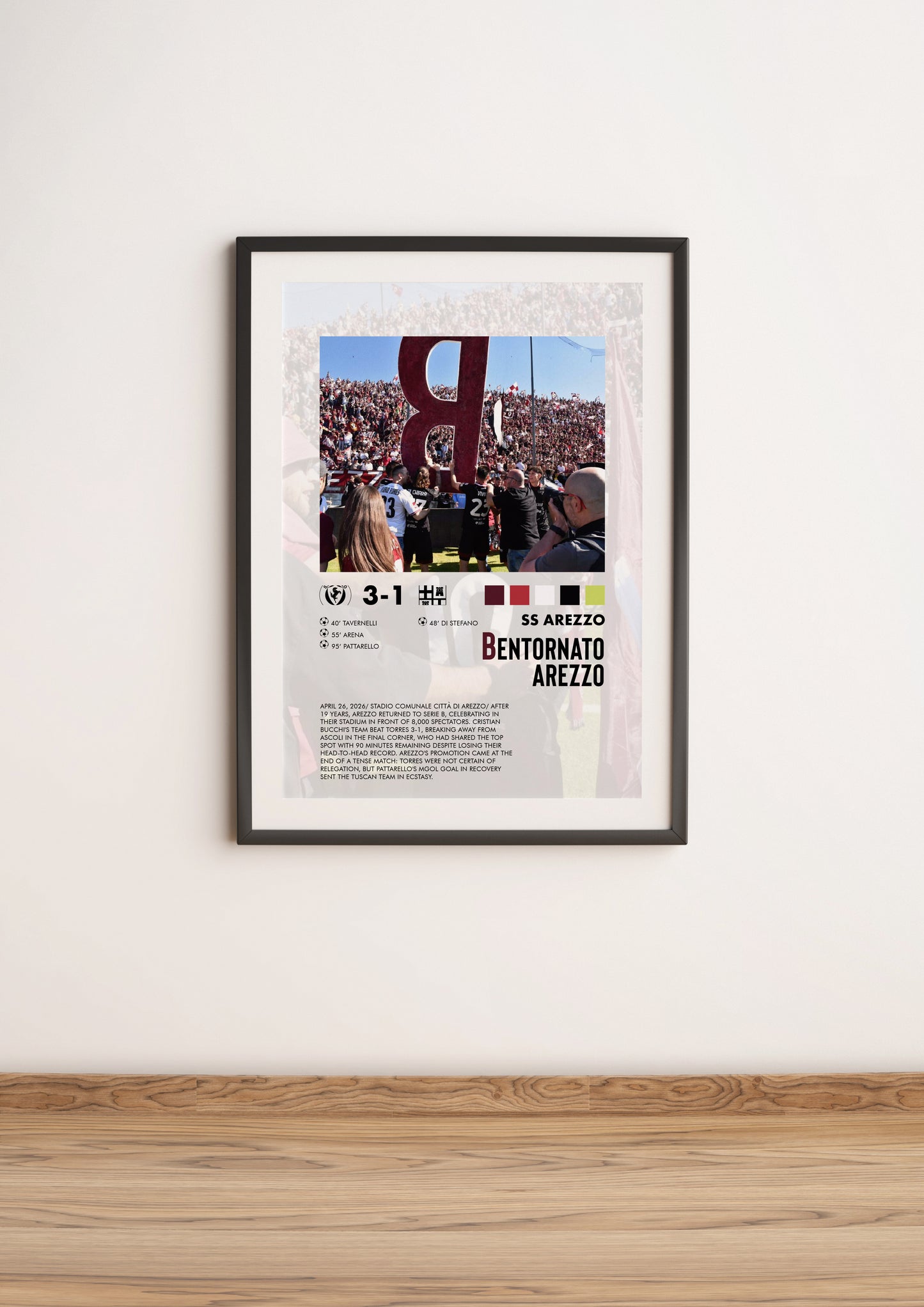Arezzo-Torres 3-1 Poster