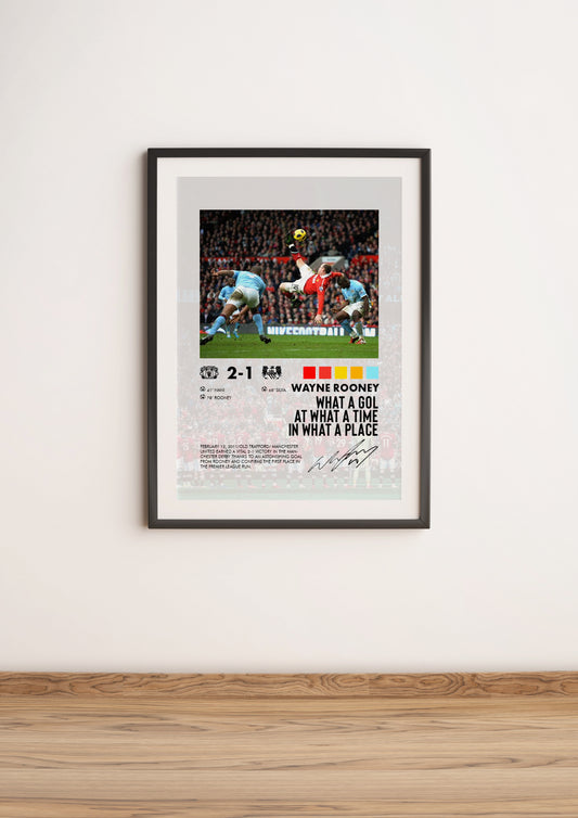 Manchester United-Manchester City 2-1 poster