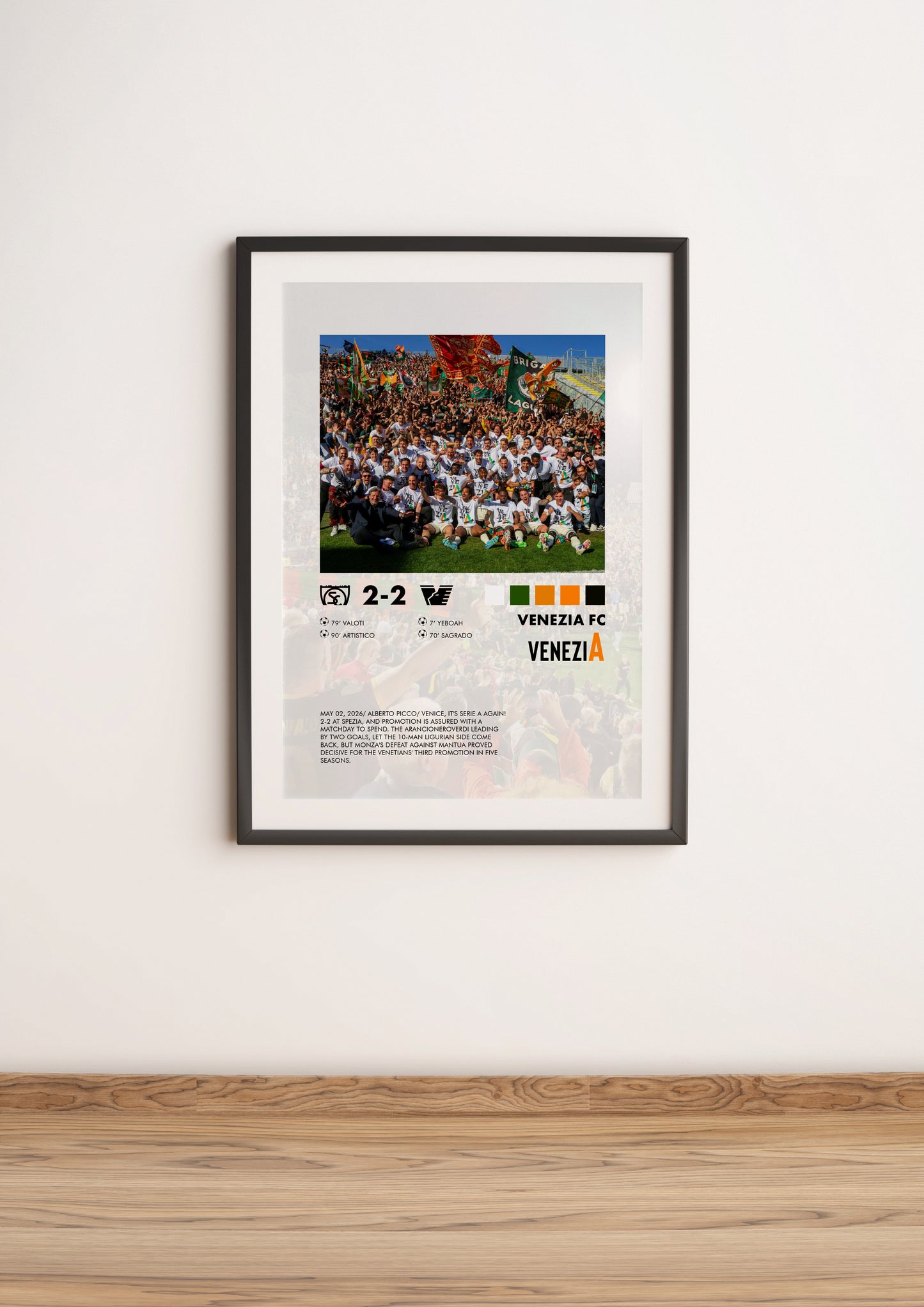 Spezia-Venezia 2-2 poster