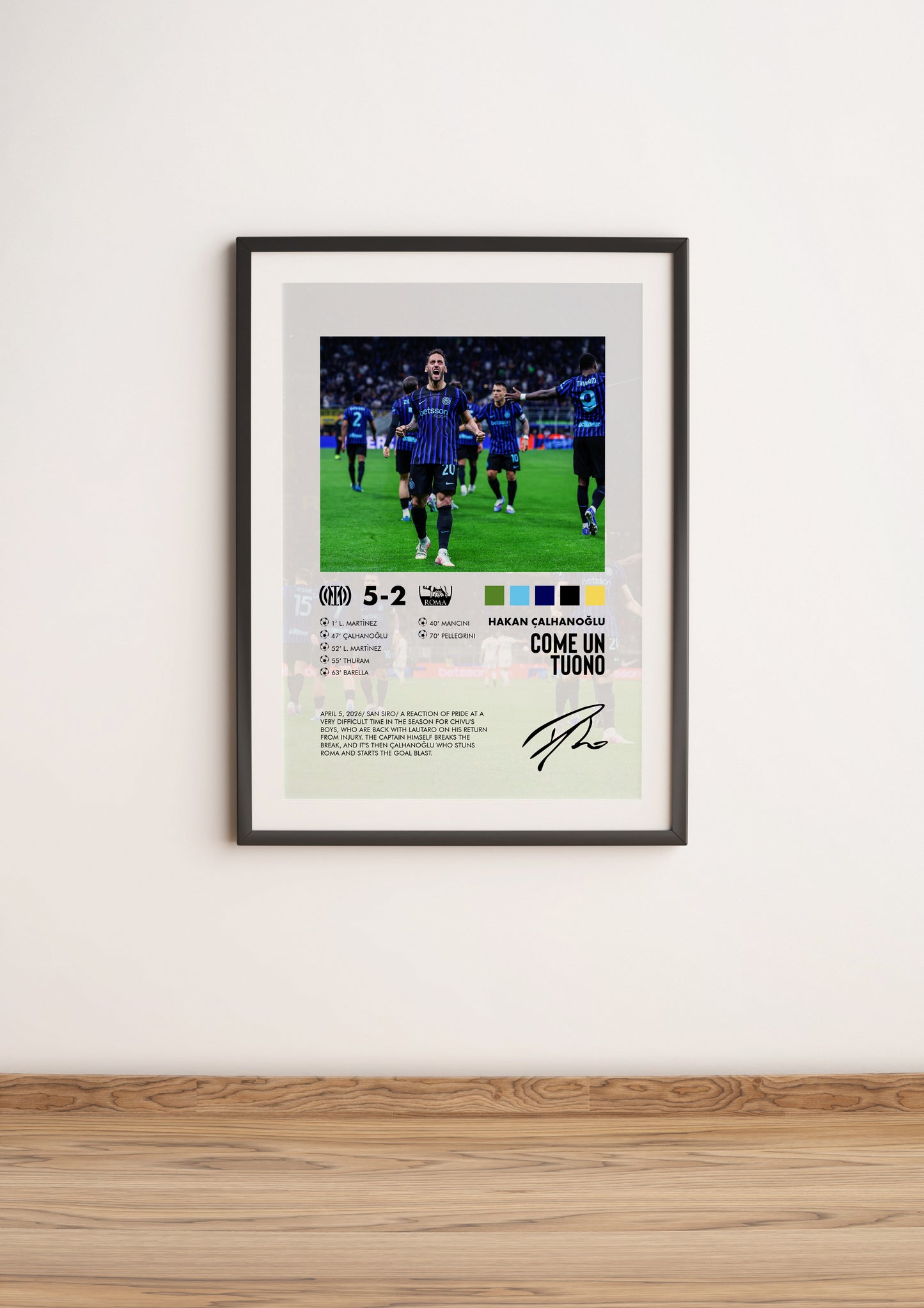 Inter-Roma 5-2 poster