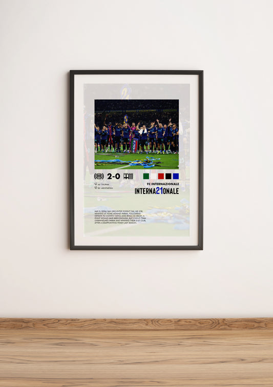 Inter-Parma 2-0 poster