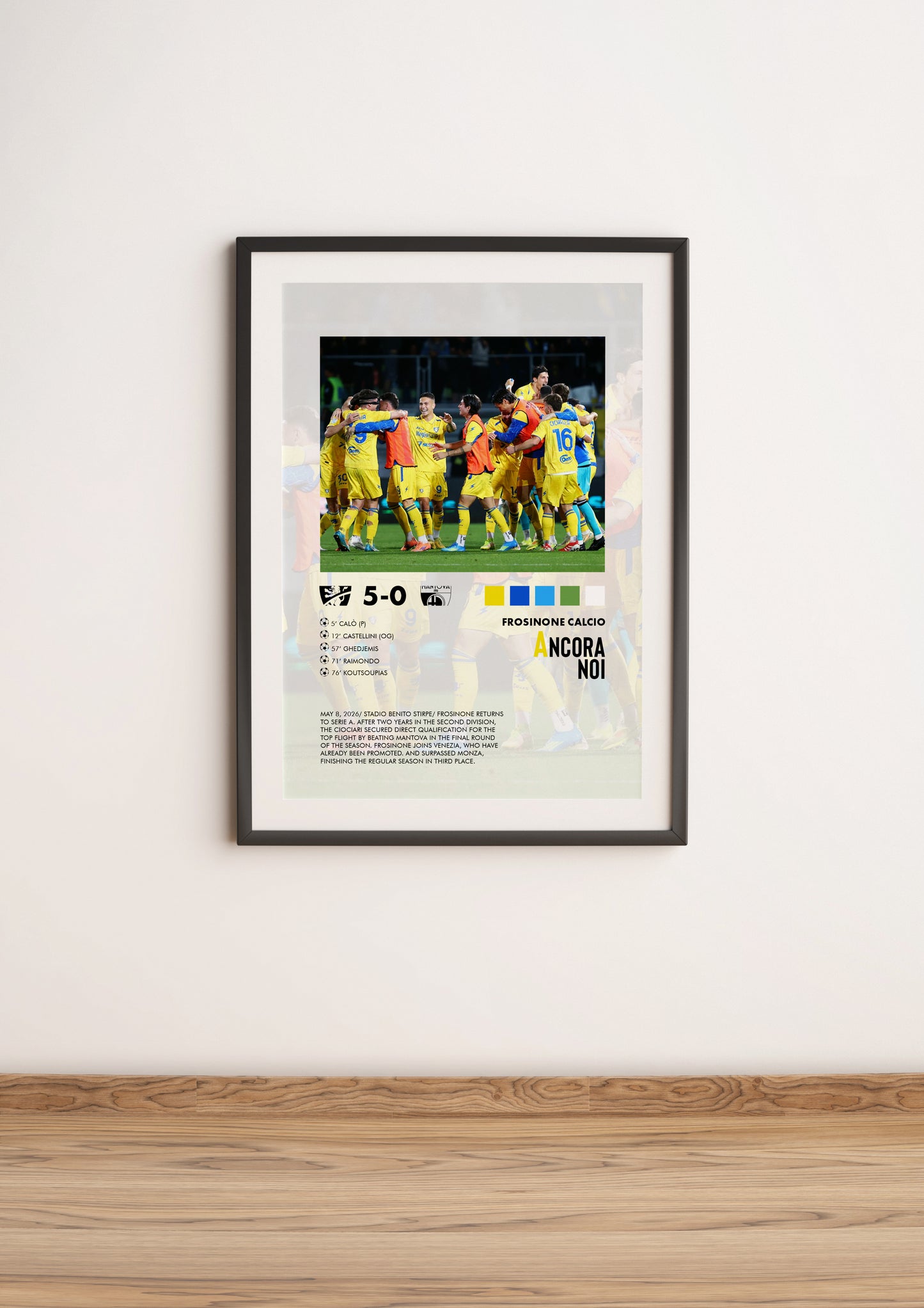 Frosinone-Mantova 5-0 poster