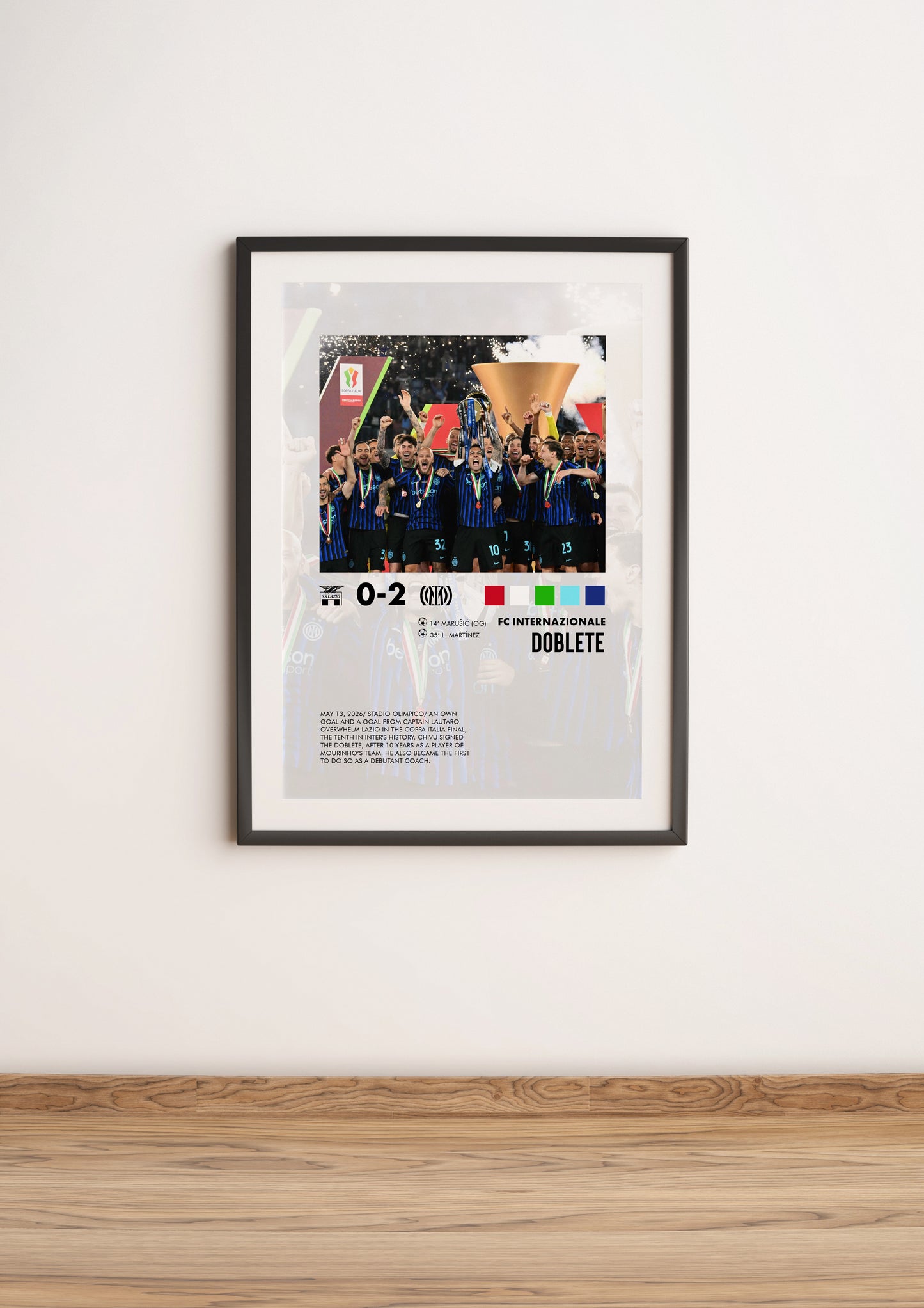Lazio-Inter 0-2 poster