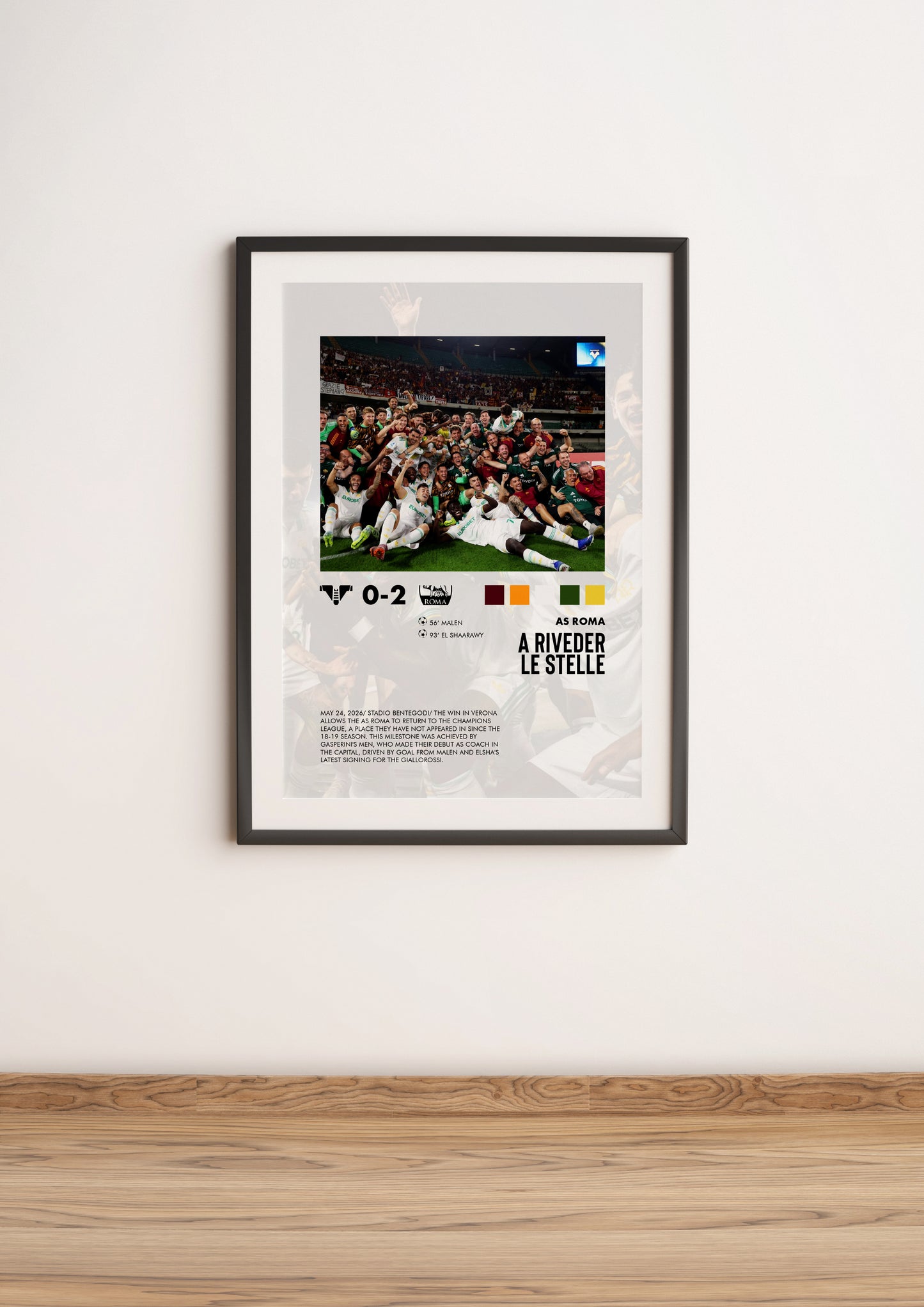 Verona-Roma 0-2 poster