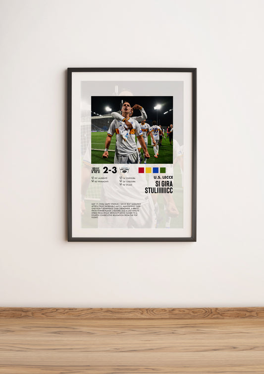 Sassuolo-Lecce 2-3 posters
