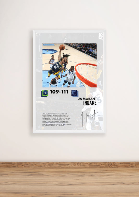(NBA) Ja Morant Dunk Poster