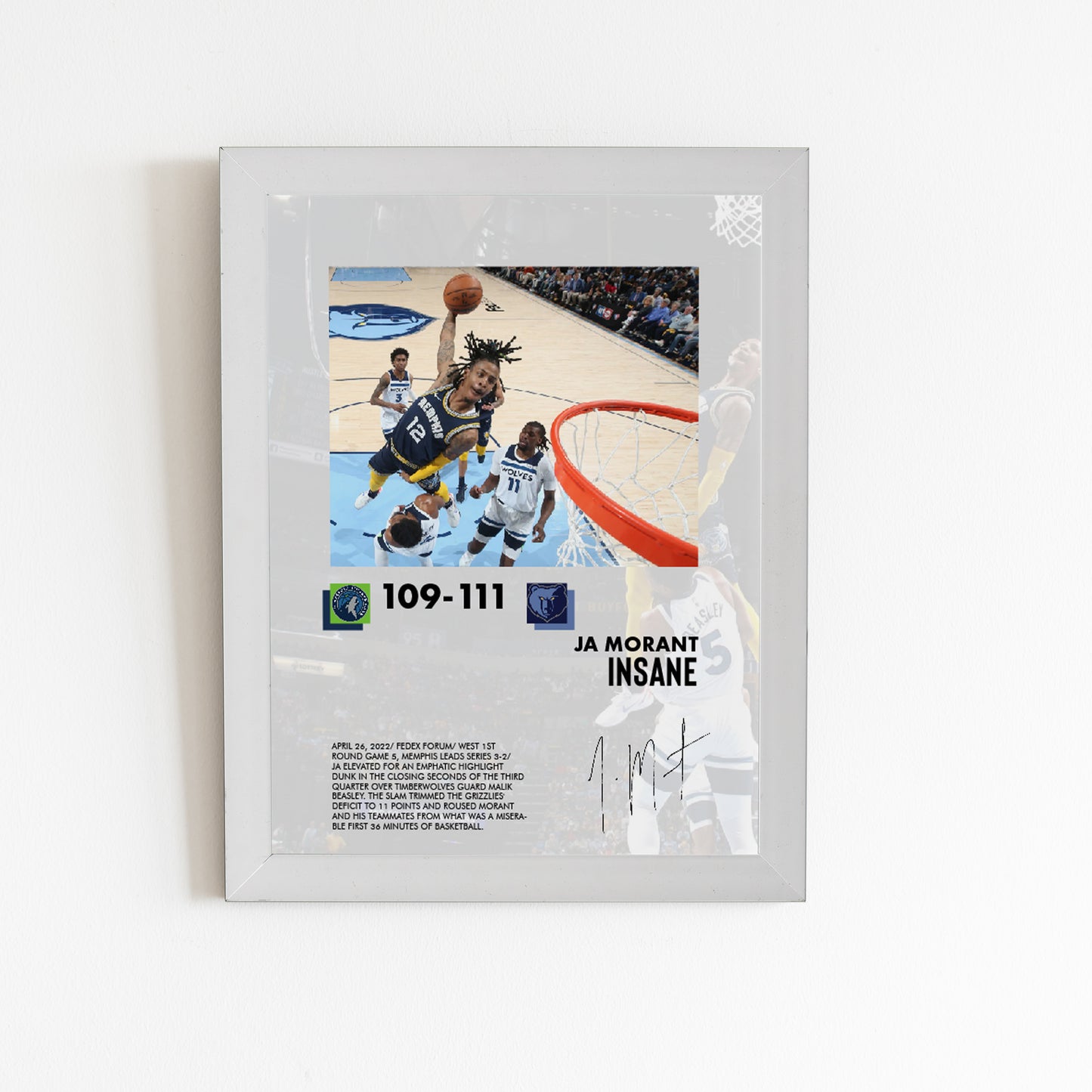 (NBA) Ja Morant Dunk Poster