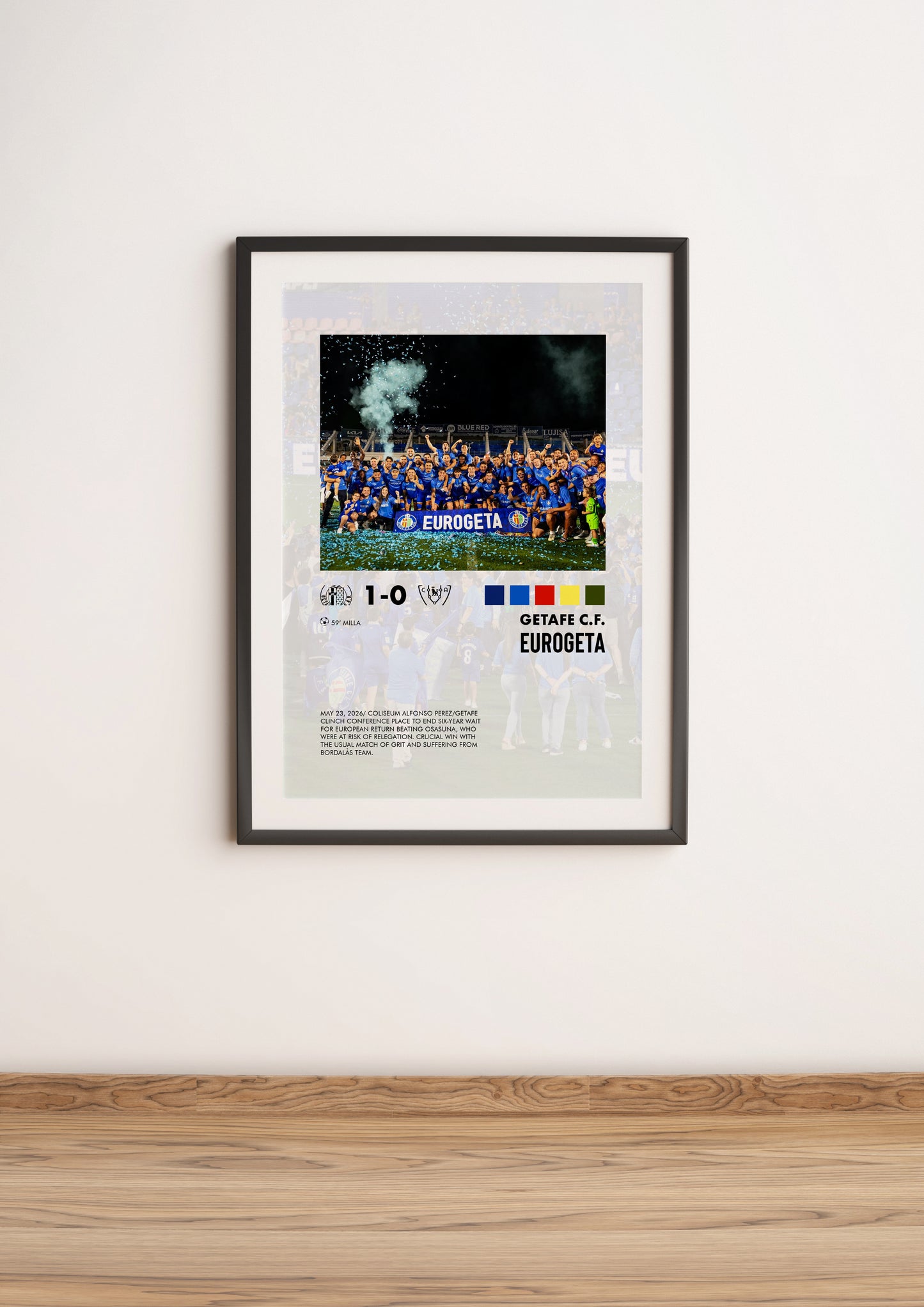 Getafe-Osasuna 1-0 poster
