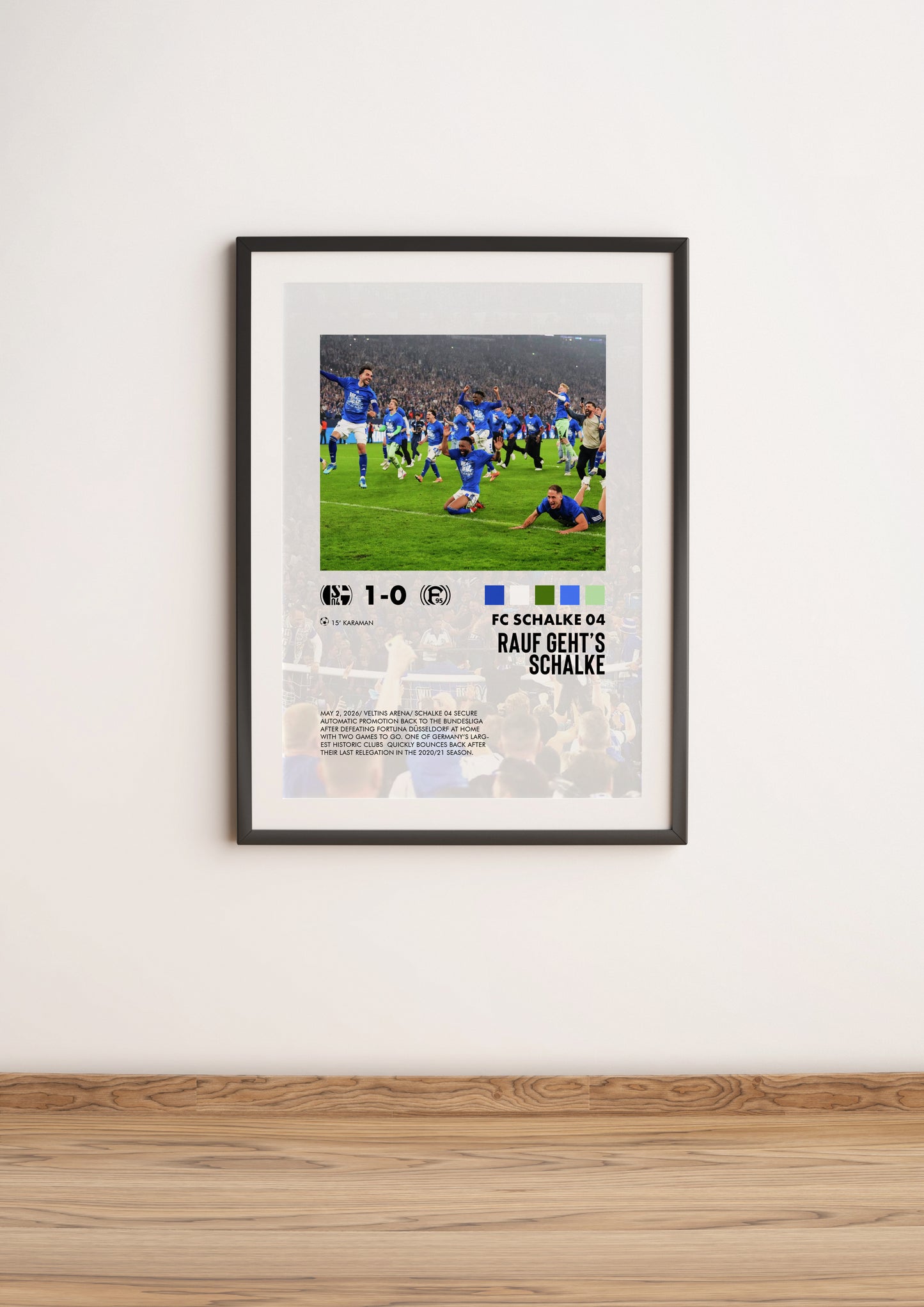 Schalke 04-Fortuna Düsseldorf 1-0 poster