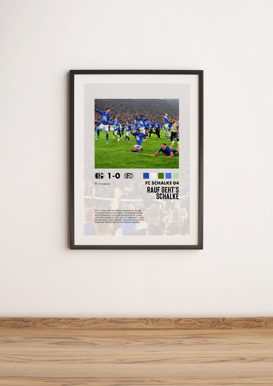 Schalke 04-Fortuna Düsseldorf 1-0 poster