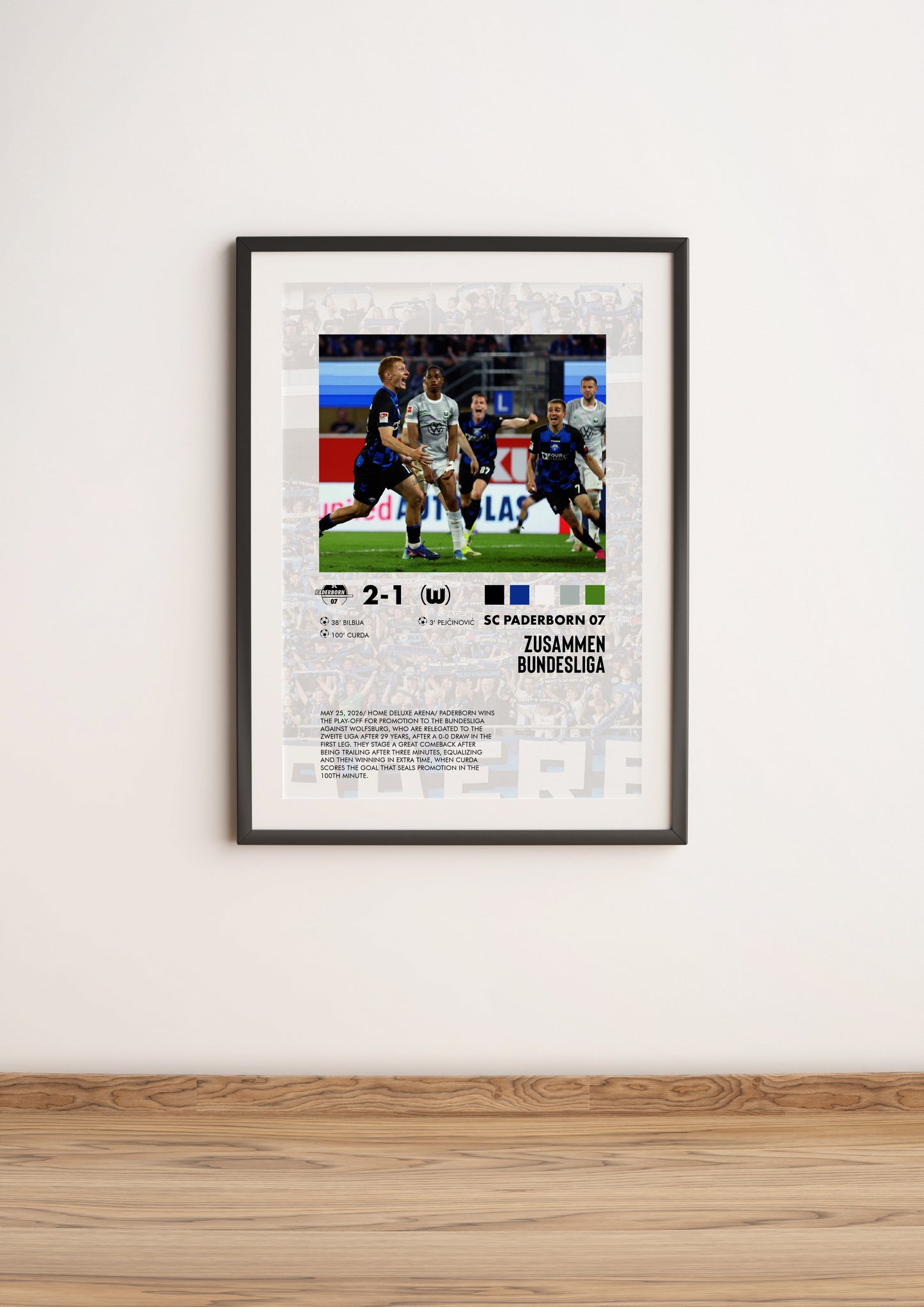 Paderborn-Wolfsburg 2-1 poster