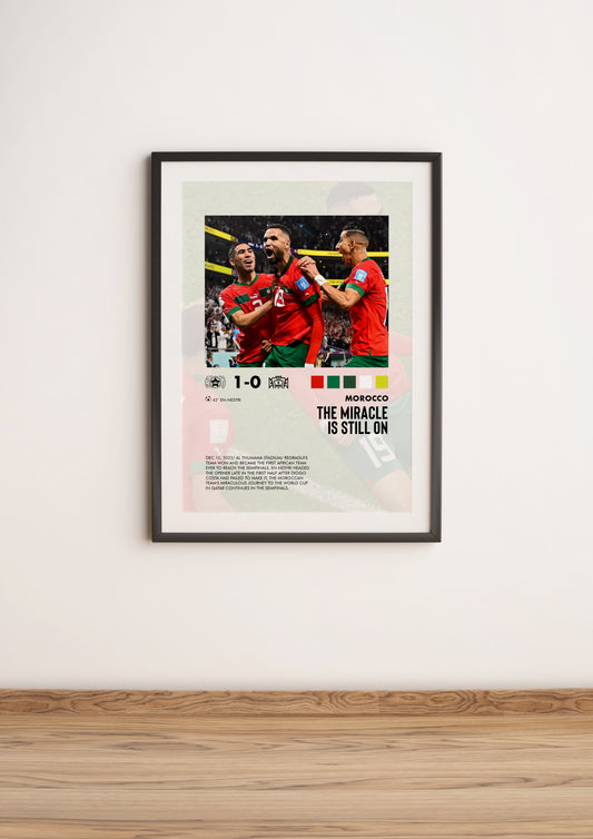 Morocco-Spain 1-0 poster