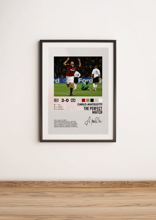 Milan-Manchester United 3-0 poster