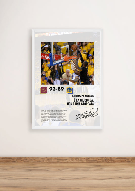 (NBA) LeBron James stoppata Poster