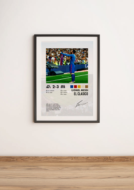 Real Madrid- Barcelona 2-3 poster