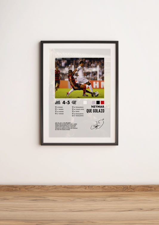 Santos-Flamengo 4-5 poster