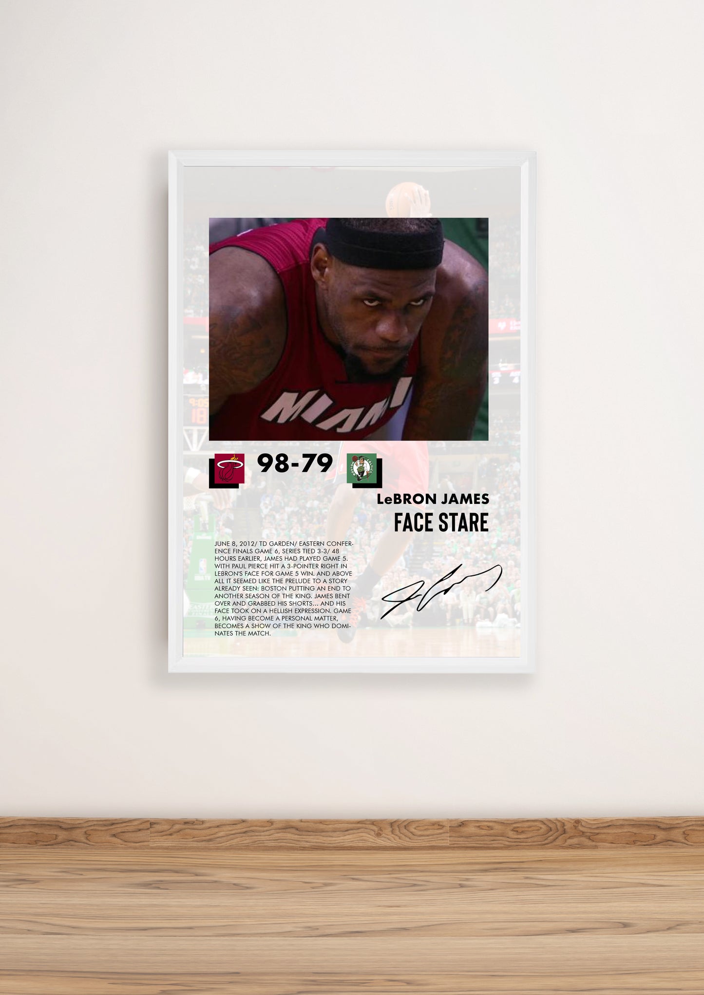 (NBA) Lebron James The Stare vs Celtics