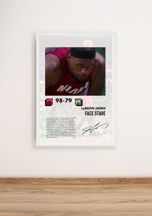 (NBA) Lebron James The Stare vs Celtics
