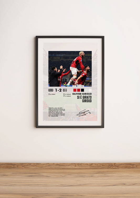 Inter-Milan 1-2 poster