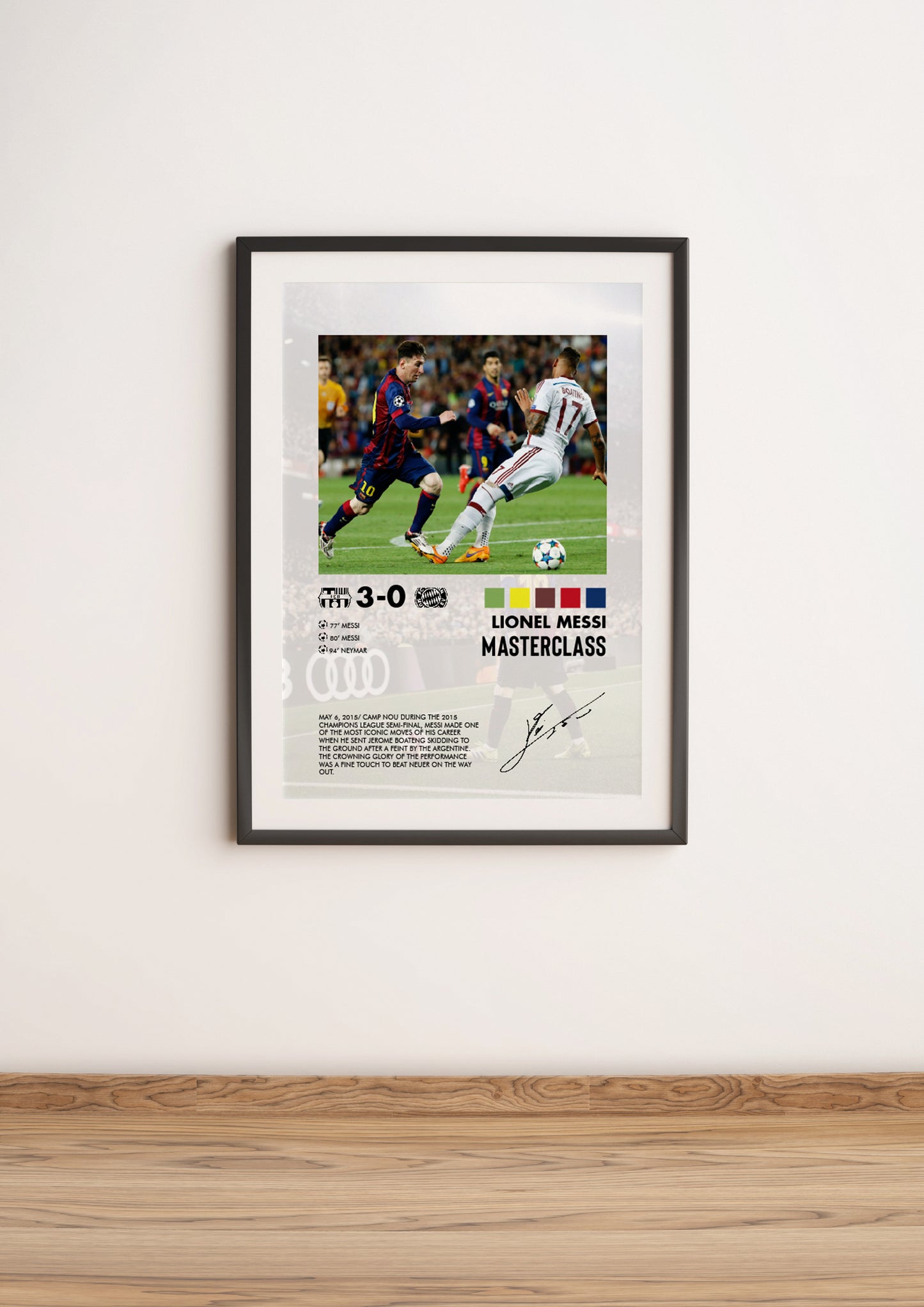 Barcellona-Bayern Munich 3-0 poster