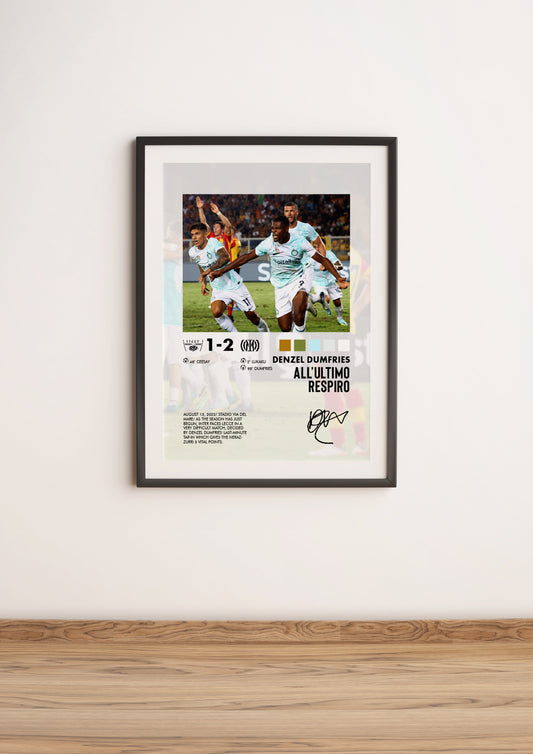 Lecce-Inter 1-2 poster