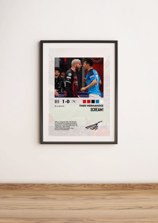 Milan-Napoli 1-0 poster