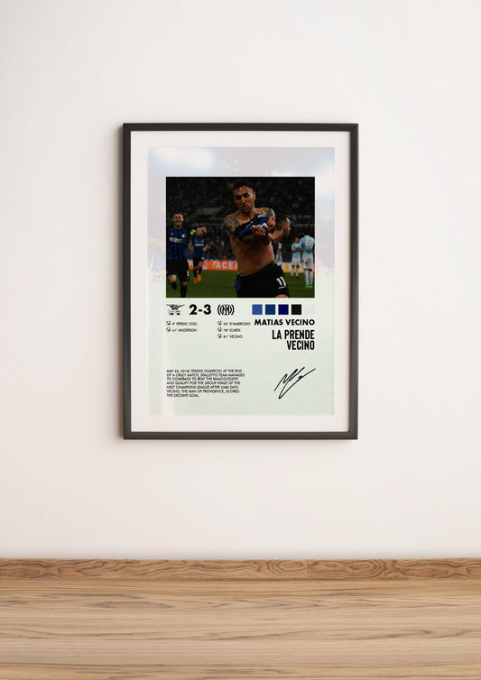 Lazio-Inter 2-3 poster
