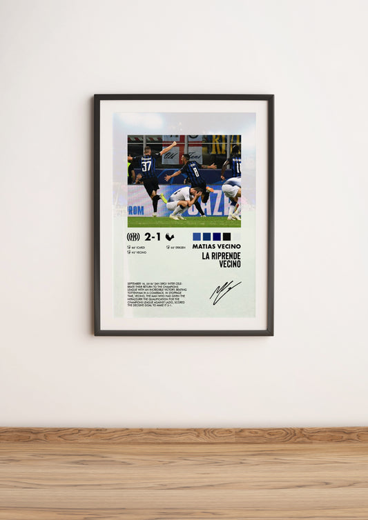 Inter-Tottenham 2-1 poster