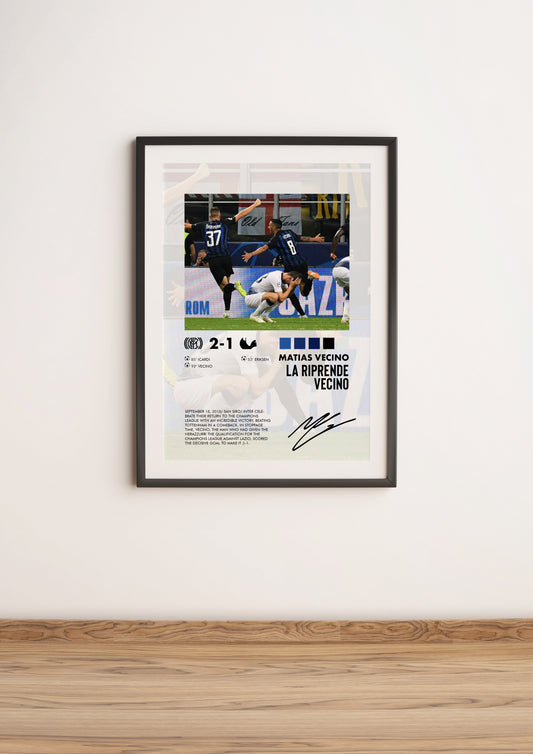 Inter-Tottenham 2-1 poster