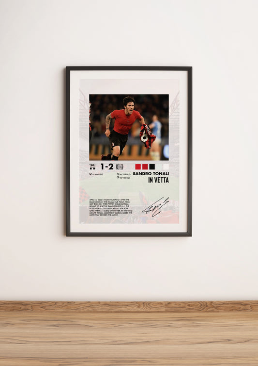 Lazio-Milan 1-2 poster