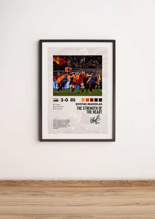 Roma-Barcelona 3-0 poster