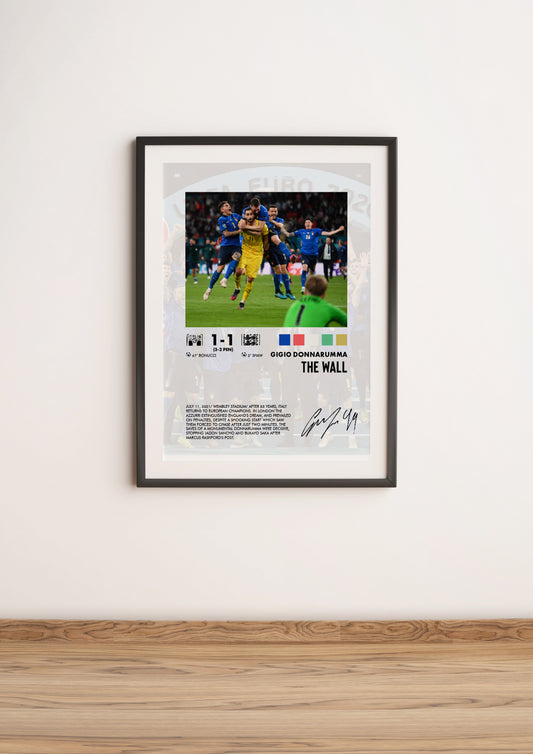 Italy-England 1-1 poster